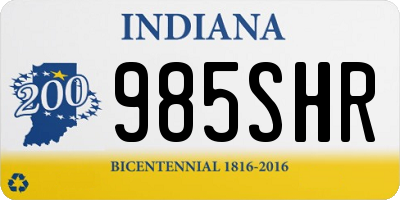 IN license plate 985SHR