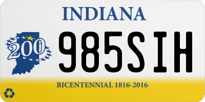 IN license plate 985SIH