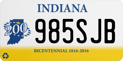 IN license plate 985SJB