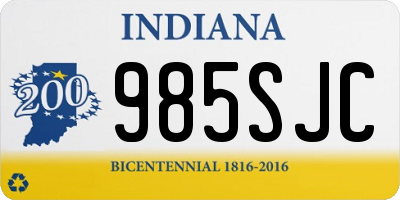 IN license plate 985SJC