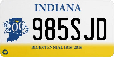 IN license plate 985SJD