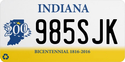 IN license plate 985SJK