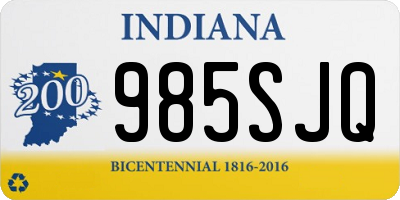 IN license plate 985SJQ