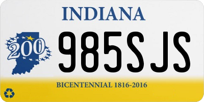 IN license plate 985SJS