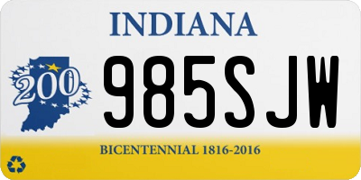 IN license plate 985SJW