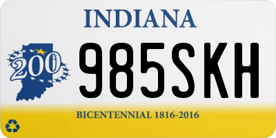 IN license plate 985SKH