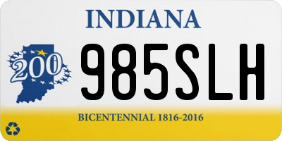 IN license plate 985SLH