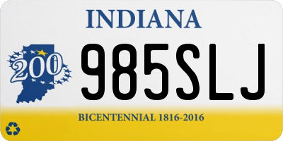 IN license plate 985SLJ