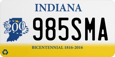 IN license plate 985SMA