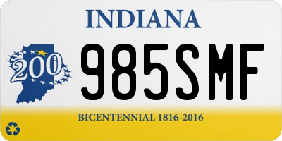 IN license plate 985SMF