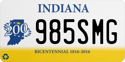 IN license plate 985SMG