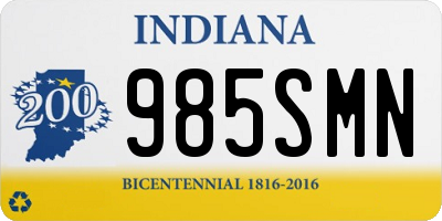 IN license plate 985SMN