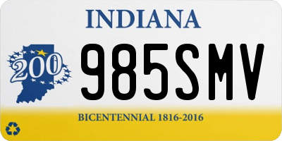 IN license plate 985SMV