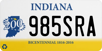 IN license plate 985SRA
