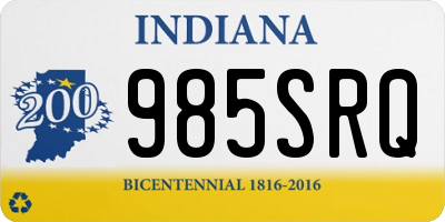 IN license plate 985SRQ