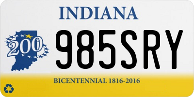 IN license plate 985SRY