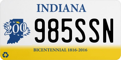 IN license plate 985SSN