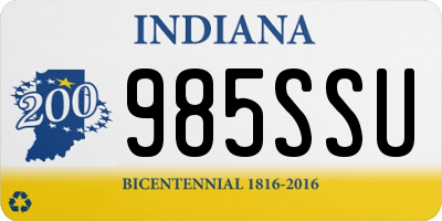 IN license plate 985SSU