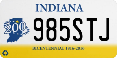 IN license plate 985STJ