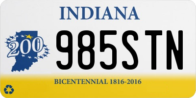 IN license plate 985STN