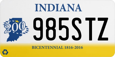 IN license plate 985STZ