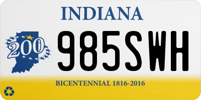 IN license plate 985SWH