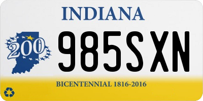 IN license plate 985SXN