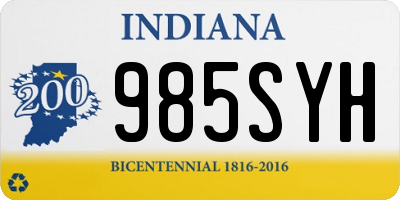 IN license plate 985SYH