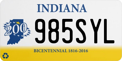 IN license plate 985SYL