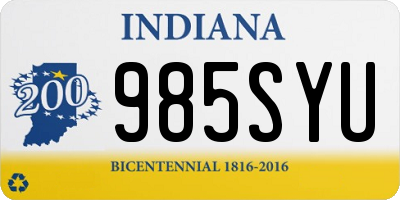 IN license plate 985SYU