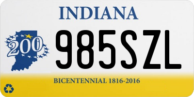 IN license plate 985SZL