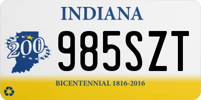 IN license plate 985SZT