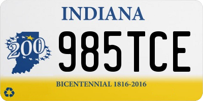 IN license plate 985TCE