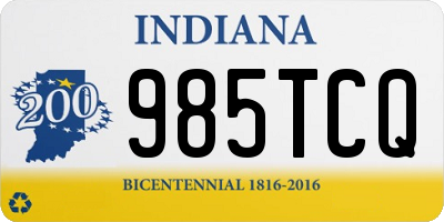 IN license plate 985TCQ