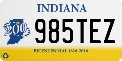 IN license plate 985TEZ