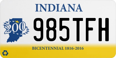 IN license plate 985TFH