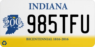 IN license plate 985TFU