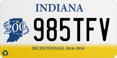 IN license plate 985TFV