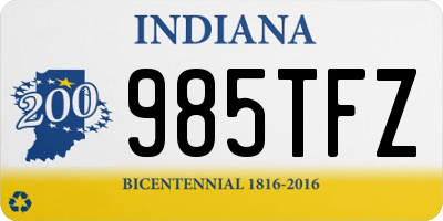 IN license plate 985TFZ