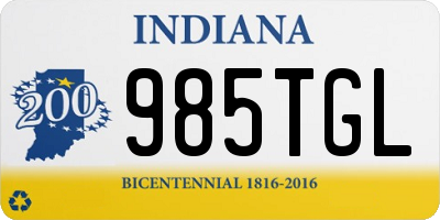 IN license plate 985TGL