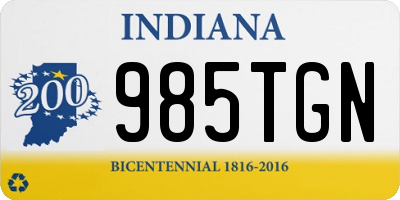 IN license plate 985TGN