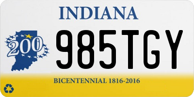 IN license plate 985TGY