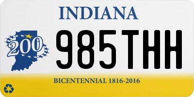 IN license plate 985THH