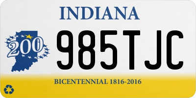 IN license plate 985TJC