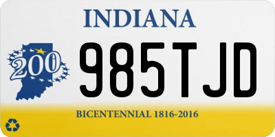 IN license plate 985TJD