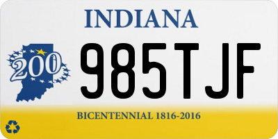 IN license plate 985TJF