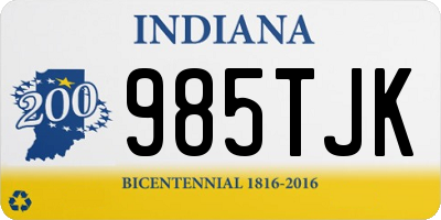 IN license plate 985TJK