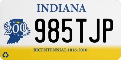 IN license plate 985TJP