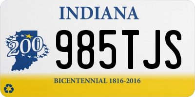 IN license plate 985TJS