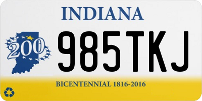 IN license plate 985TKJ